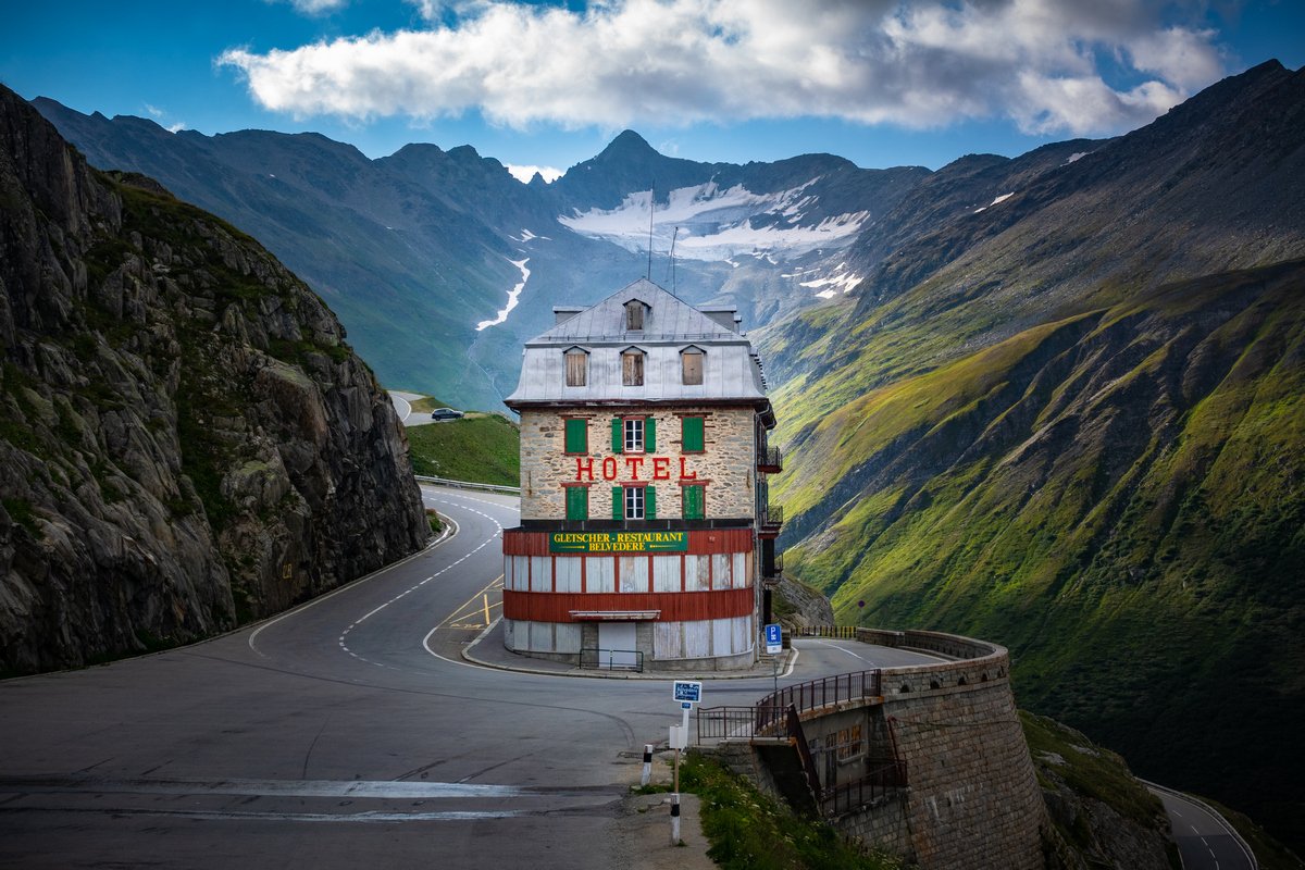 Eisgrotte Belvédère am Rhonegletscher